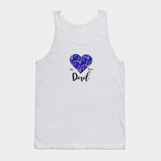 Blue camo design for fathers day Tank Top